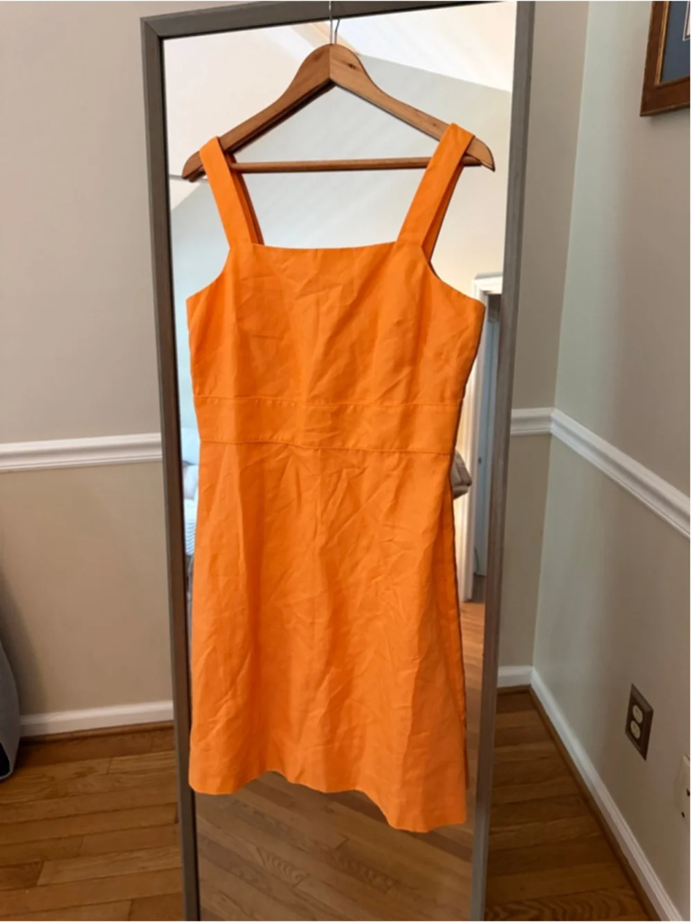 Women's Ann Taylor Orange Mini Dress Size 10 - Picture 2 of 3